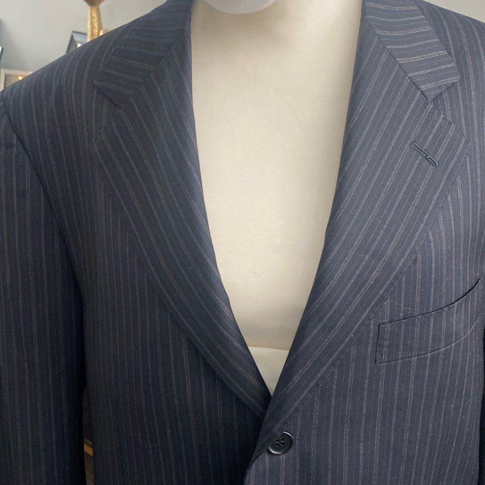 Canali  rayon  cupro Bemberg 💯 Wool suit Jacket